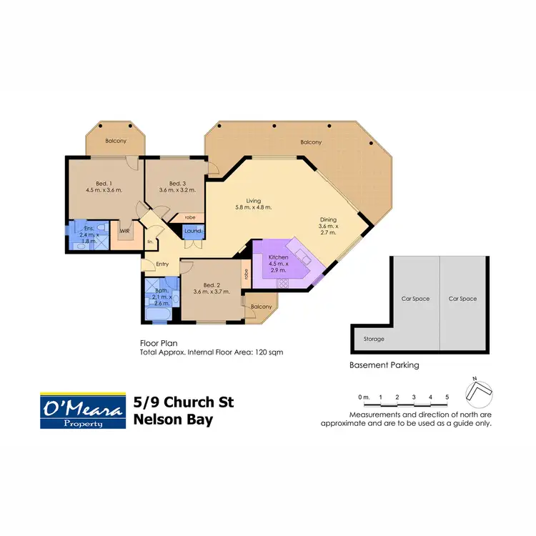 Floorplan of Homely unit listing, 5/9 Church Street, Nelson Bay NSW 2315