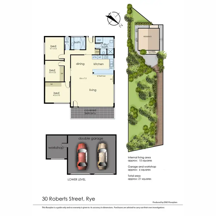 Floorplan of Homely house listing, 30 Roberts Street, Rye VIC 3941