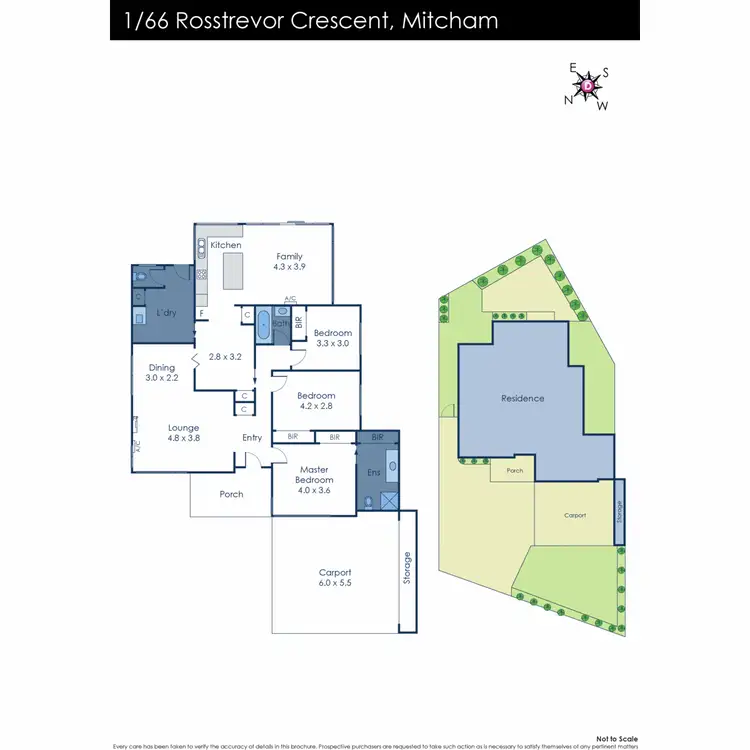 Floorplan of Homely house listing, 1/66 Rosstrevor Crescent, Mitcham VIC 3132