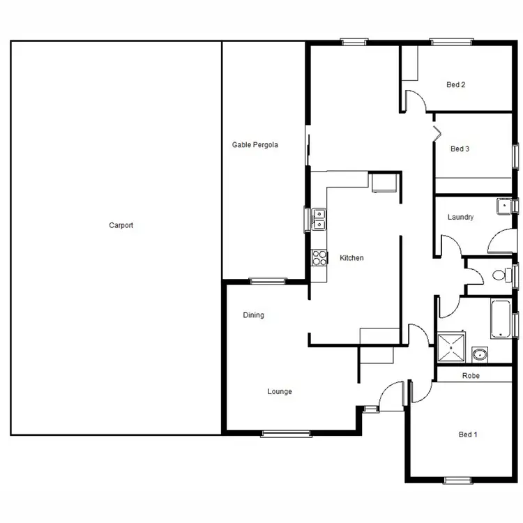 Floorplan of Homely house listing, 51 Cobbin Street, Port Augusta West SA 5700