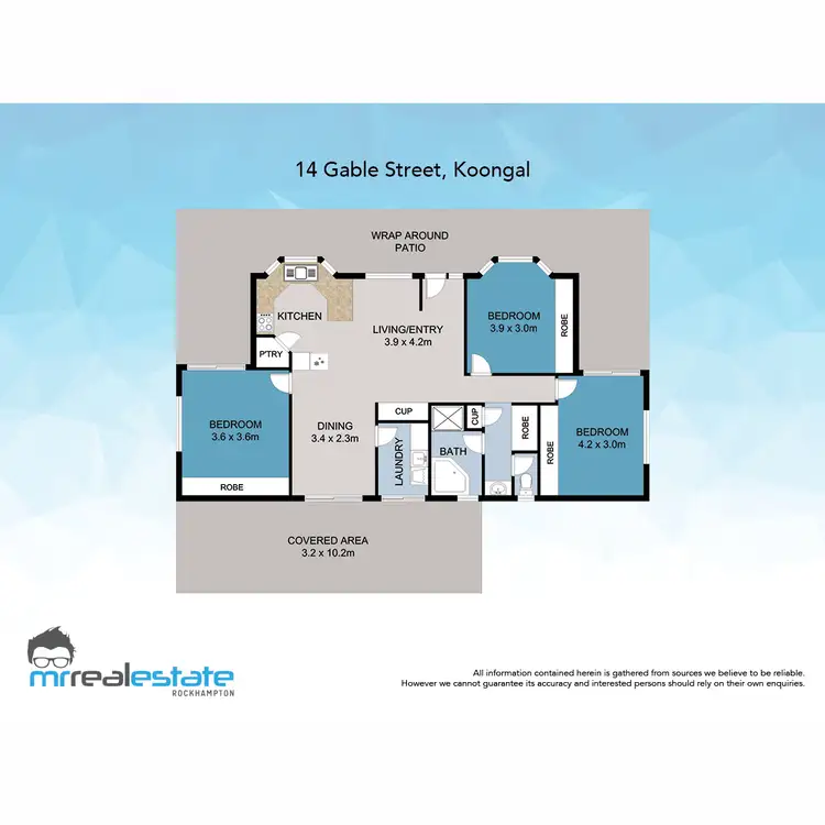 Floorplan of Homely house listing, 14 Gable Street, Koongal QLD 4701