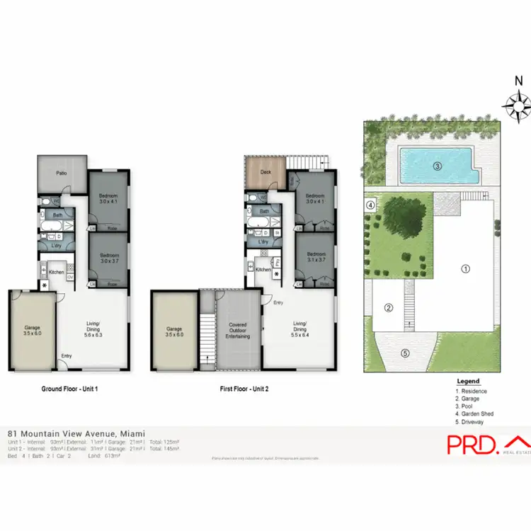 Floorplan of Homely semi-detached listing, 2/81 Mountain View Avenue, Miami QLD 4220