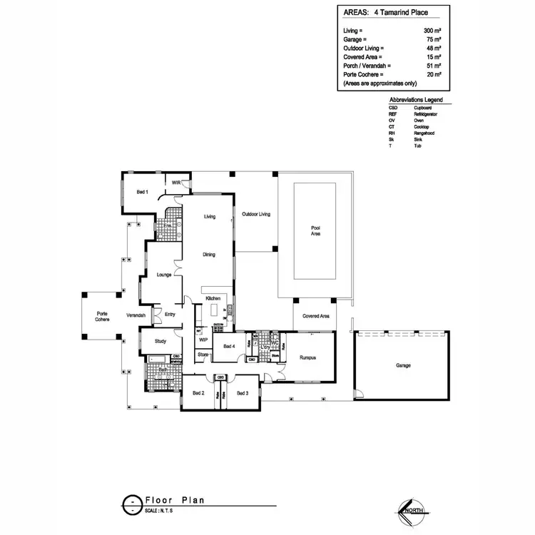 Floorplan of Homely house listing, 4 Tamarind Place, Lake Albert NSW 2650