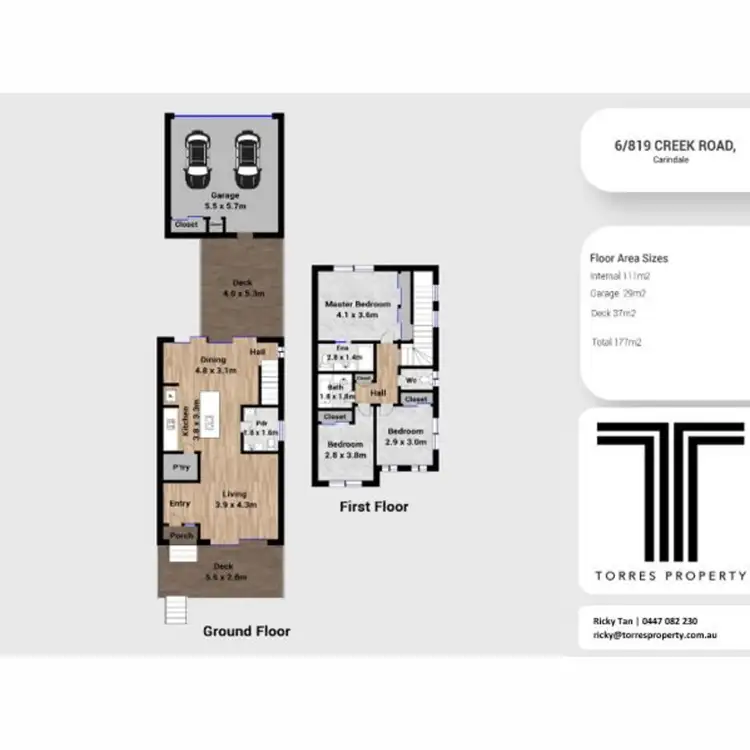 Floorplan of Homely townhouse listing, 6/819 Creek Road, Carindale QLD 4152