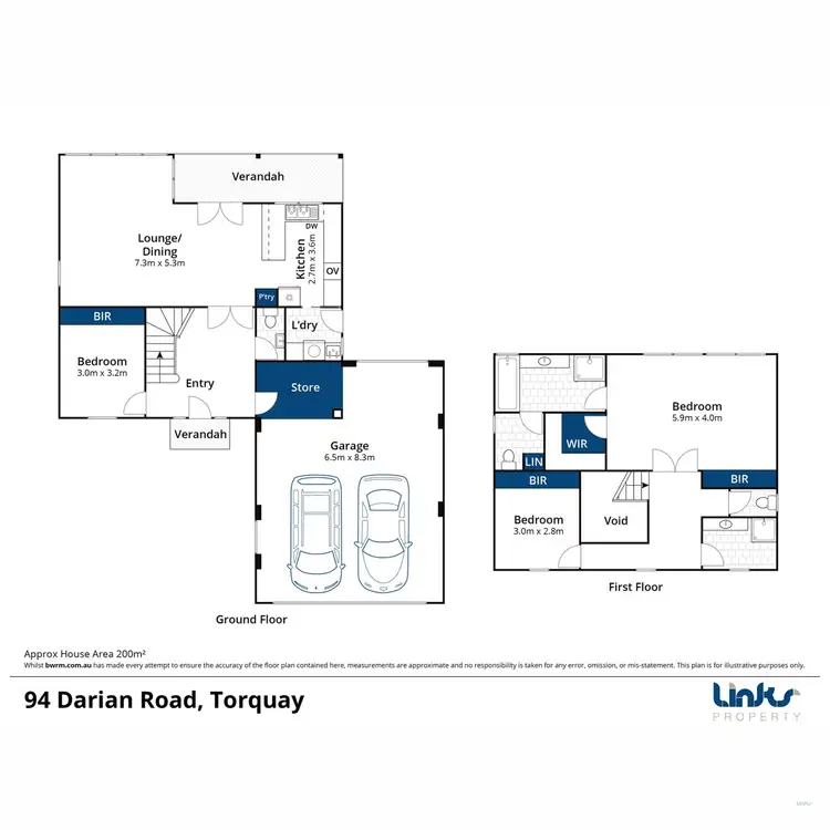 Floorplan of Homely house listing, 94 Darian Road, Torquay VIC 3228