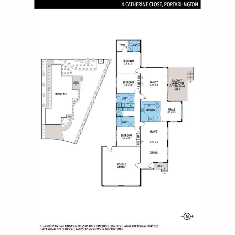 Floorplan of Homely house listing, 4 Catherine Close, Portarlington VIC 3223