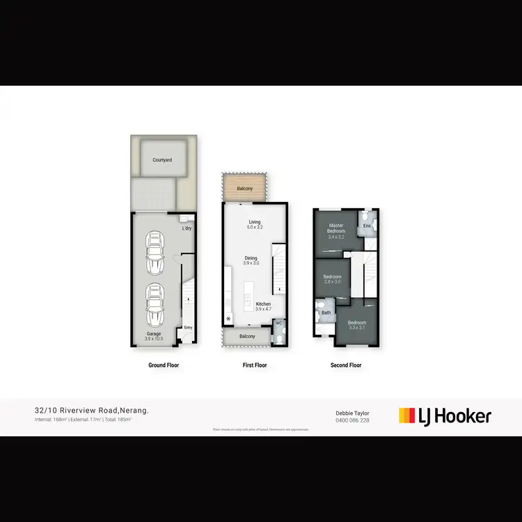 Floorplan of Homely townhouse listing, 32/10 Riverview Road, Nerang QLD 4211