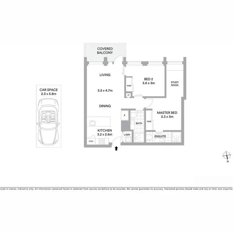 Floorplan of Homely apartment listing, 1419/477 Boundary Street, Spring Hill QLD 4000