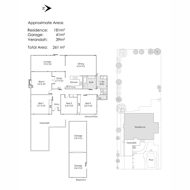 Floorplan of Homely house listing, 133 Hastings Street, Scarborough WA 6019