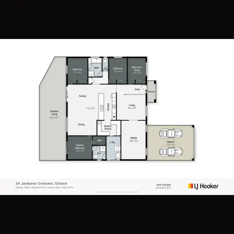 Floorplan of Homely house listing, 24 Jackaroo Crescent, Gilston QLD 4211