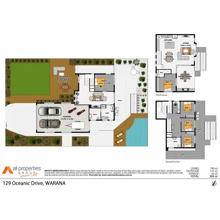 Floorplan of Homely house listing, 129 Oceanic Drive, Warana QLD 4575