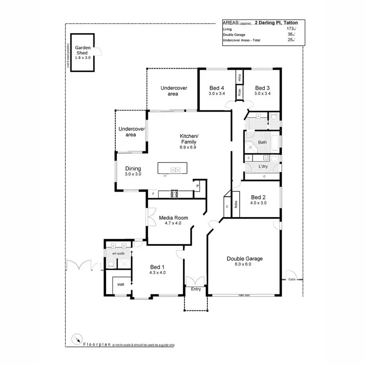 Floorplan of Homely house listing, 2 Darling Place, Tatton NSW 2650