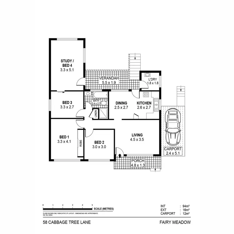 Floorplan of Homely house listing, 58 Cabbage Tree Lane, Fairy Meadow NSW 2519