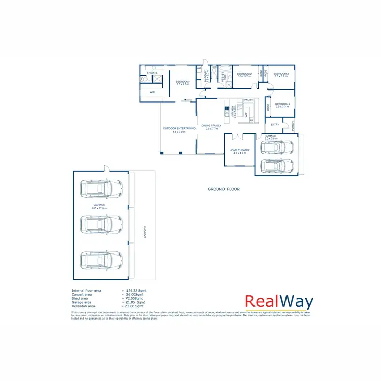Floorplan of Homely house listing, 9 Greenwood Place, Withcott QLD 4352
