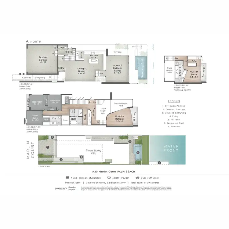 Floorplan of Homely house listing, 1/20 Marlin Court, Palm Beach QLD 4221