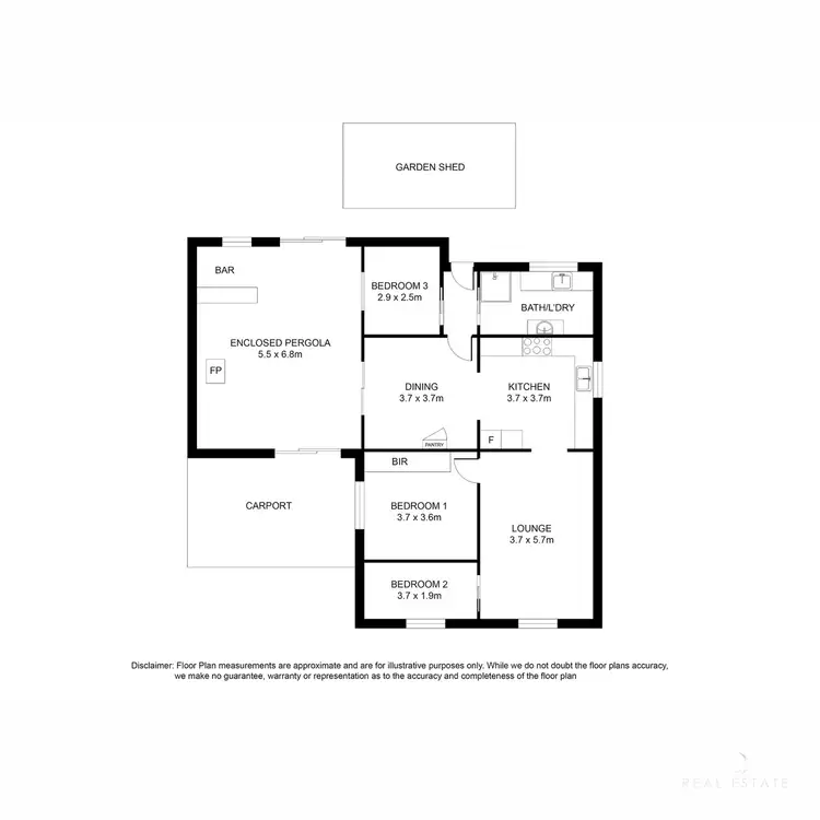 Floorplan of Homely house listing, 80 Cardinia Street, Mount Gambier SA 5290
