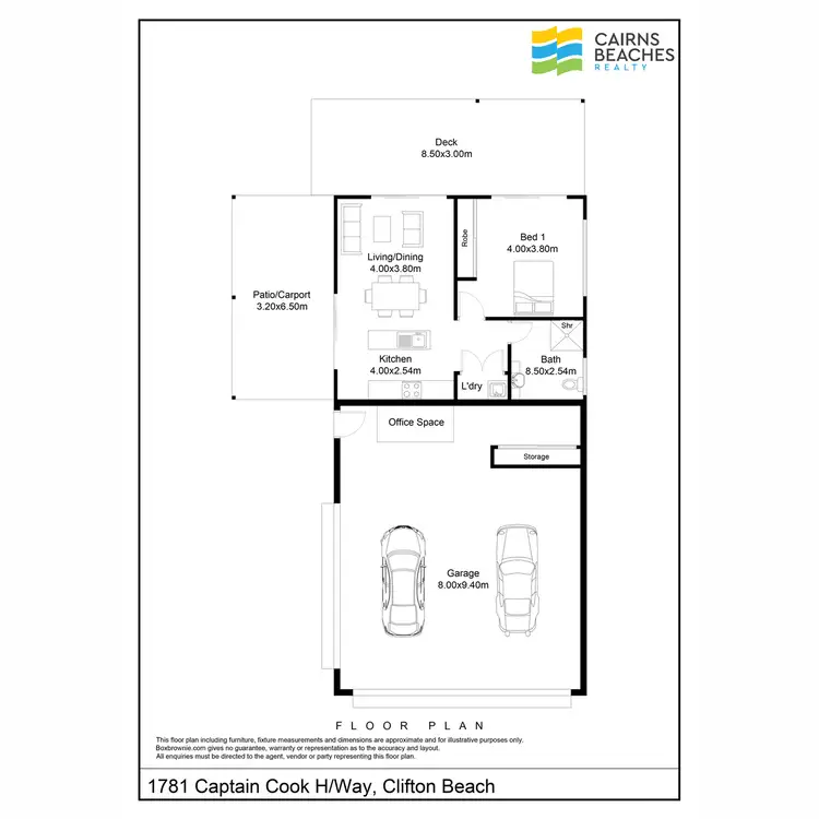 Floorplan of Homely house listing, 1781 Captain Cook Highway, Clifton Beach QLD 4879