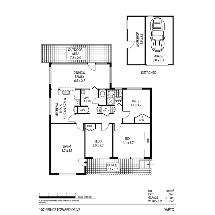 Floorplan of Homely house listing, 107 Prince Edward Drive, Dapto NSW 2530
