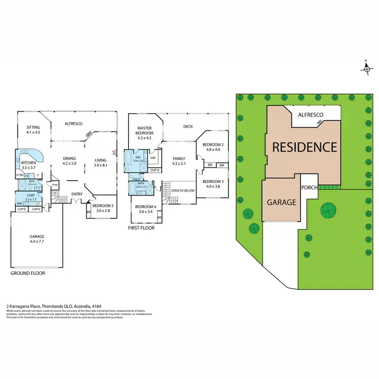 Floorplan of Homely house listing, 2 Karragarra Place, Thornlands QLD 4164