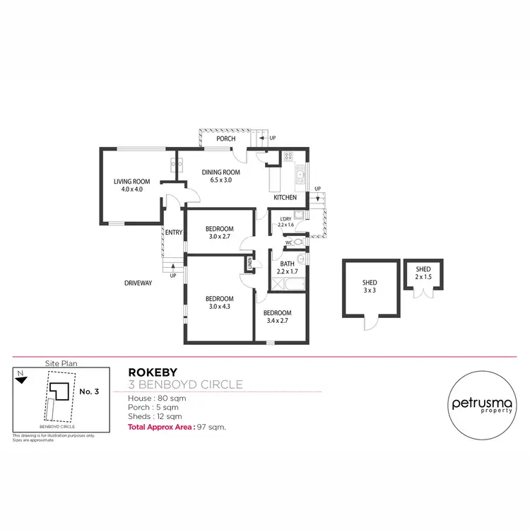 Floorplan of Homely house listing, 3 Benboyd Circle, Rokeby TAS 7019
