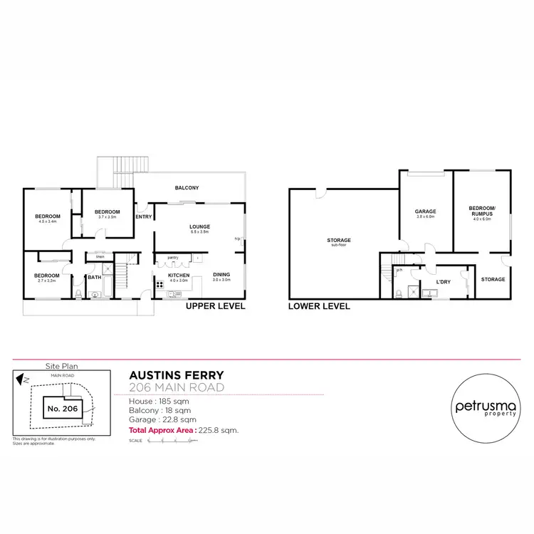 Floorplan of Homely house listing, 206 Main Road, Austins Ferry TAS 7011
