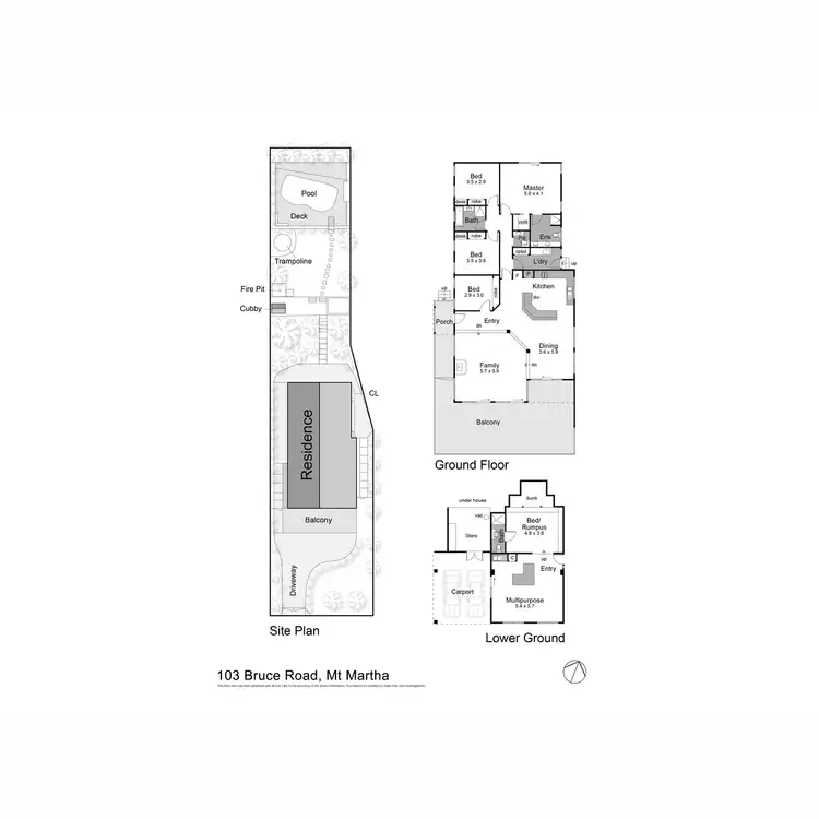 Floorplan of Homely house listing, 103 Bruce Road, Mount Martha VIC 3934