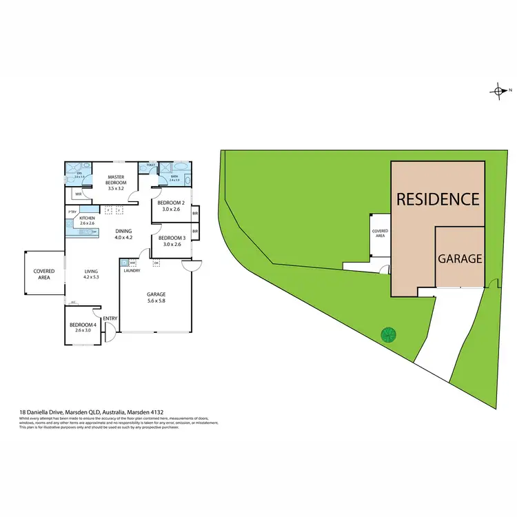 Floorplan of Homely house listing, 18 Daniella Drive, Marsden QLD 4132