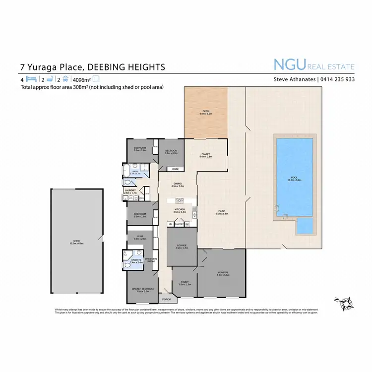 Floorplan of Homely house listing, 7 Yuraga Place, Deebing Heights QLD 4306
