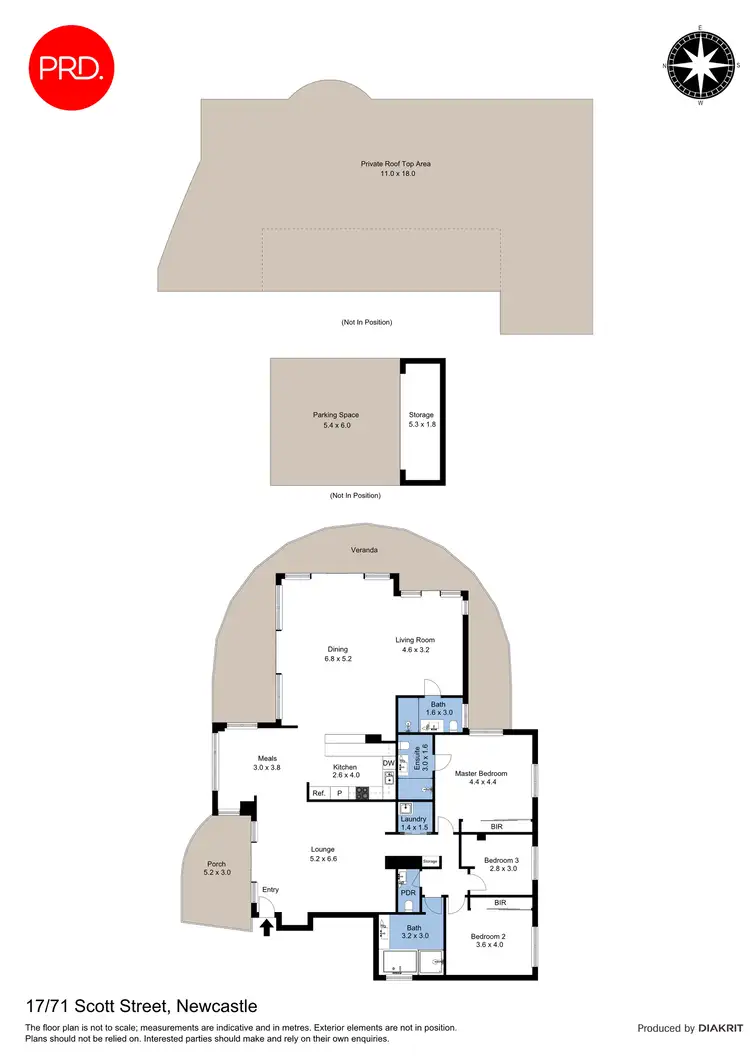 Floorplan of Homely apartment listing, 17/71 Scott Street, Newcastle NSW 2300