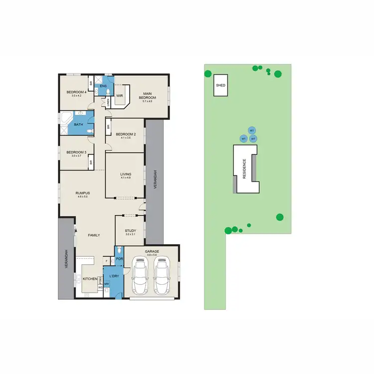 Floorplan of Homely rural property listing, 764 Luskintyre Road, Luskintyre NSW 2321