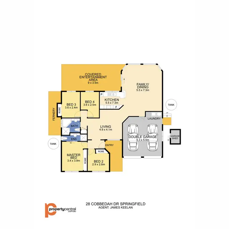 Floorplan of Homely house listing, 28 Cobbedah Drive, Springfield NSW 2250