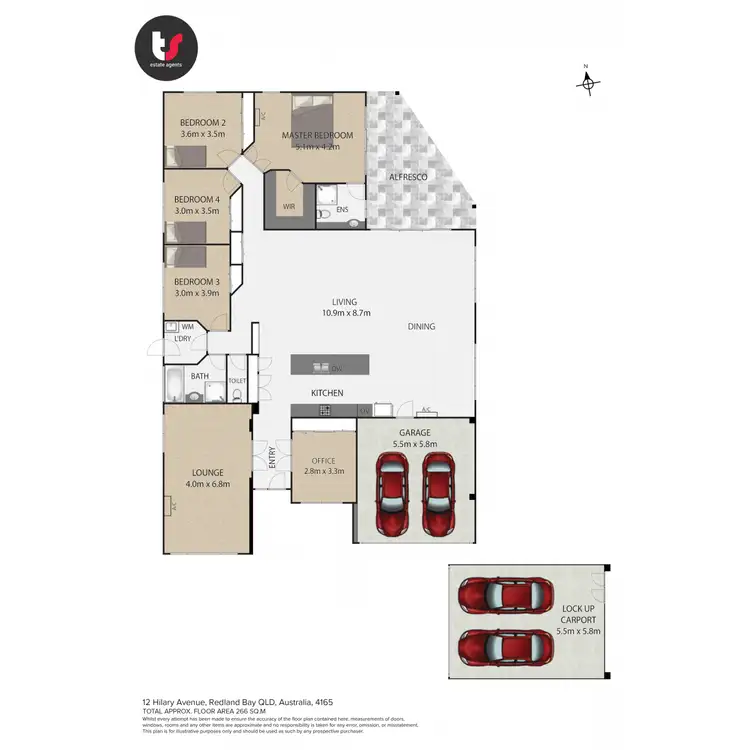 Floorplan of Homely house listing, 12 Hilary Avenue, Redland Bay QLD 4165