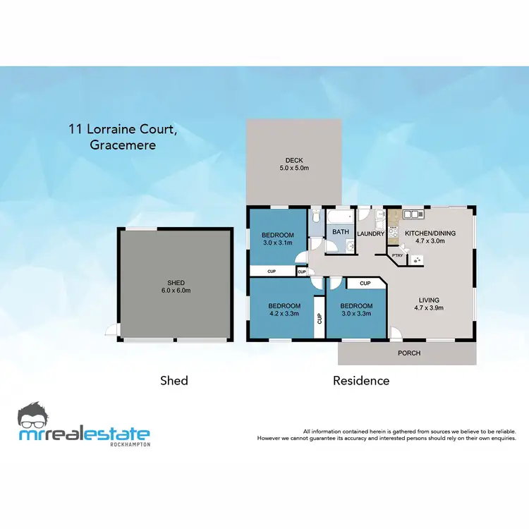 Floorplan of Homely house listing, 11 Lorraine Court, Gracemere QLD 4702