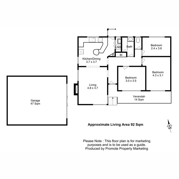Floorplan of Homely house listing, 5 Jingella Circle, New Norfolk TAS 7140