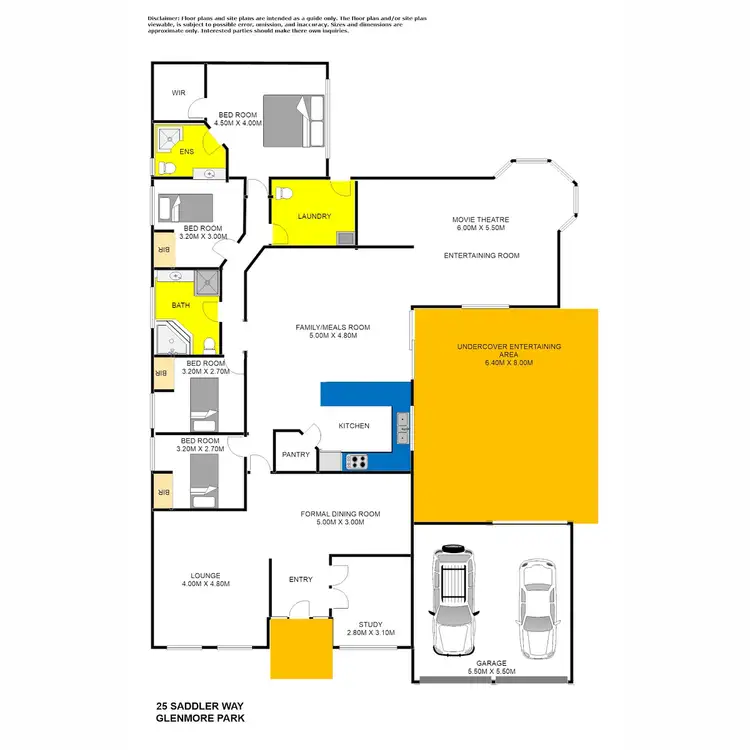 Floorplan of Homely house listing, 25 Saddler Way, Glenmore Park NSW 2745