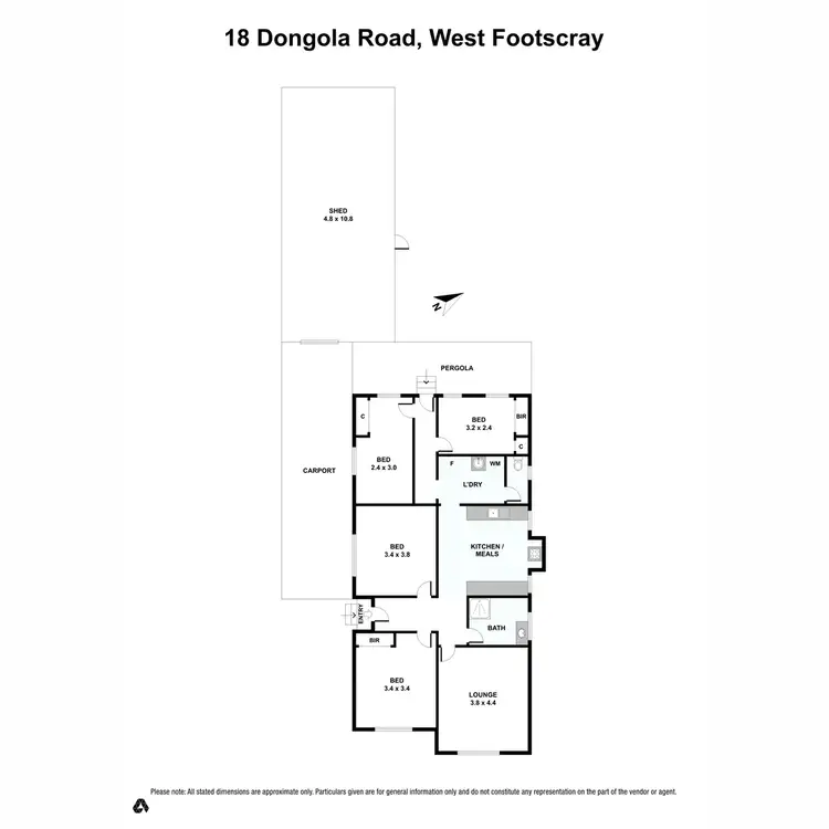 Floorplan of Homely house listing, 18 Dongola Road, West Footscray VIC 3012