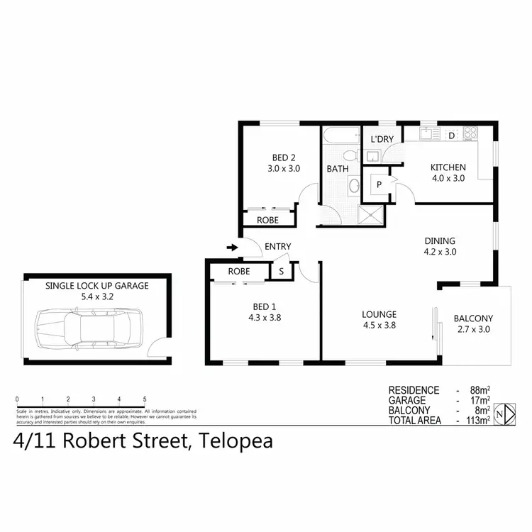 Floorplan of Homely apartment listing, 4/11 Robert Street, Telopea NSW 2117