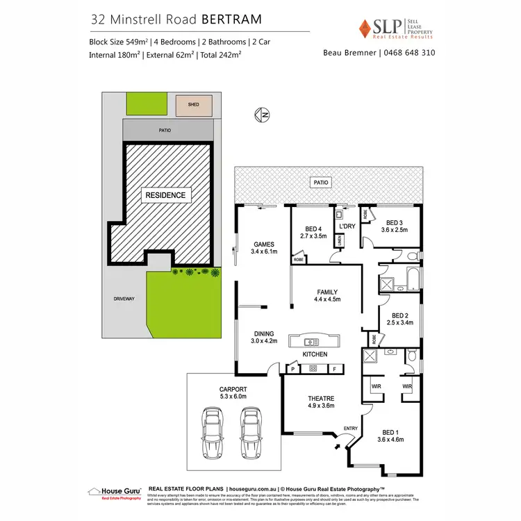 Floorplan of Homely house listing, 32 Minstrell Road, Bertram WA 6167