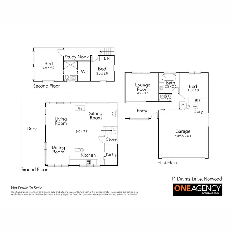 Floorplan of Homely house listing, 11 Davista Drive, Norwood TAS 7250