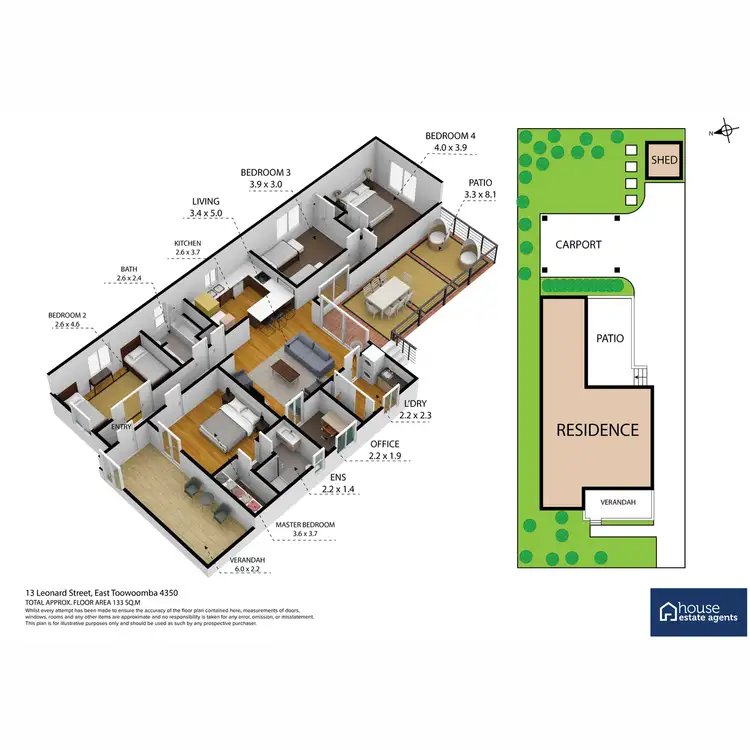 Floorplan of Homely house listing, 13 Leonard Street, East Toowoomba QLD 4350