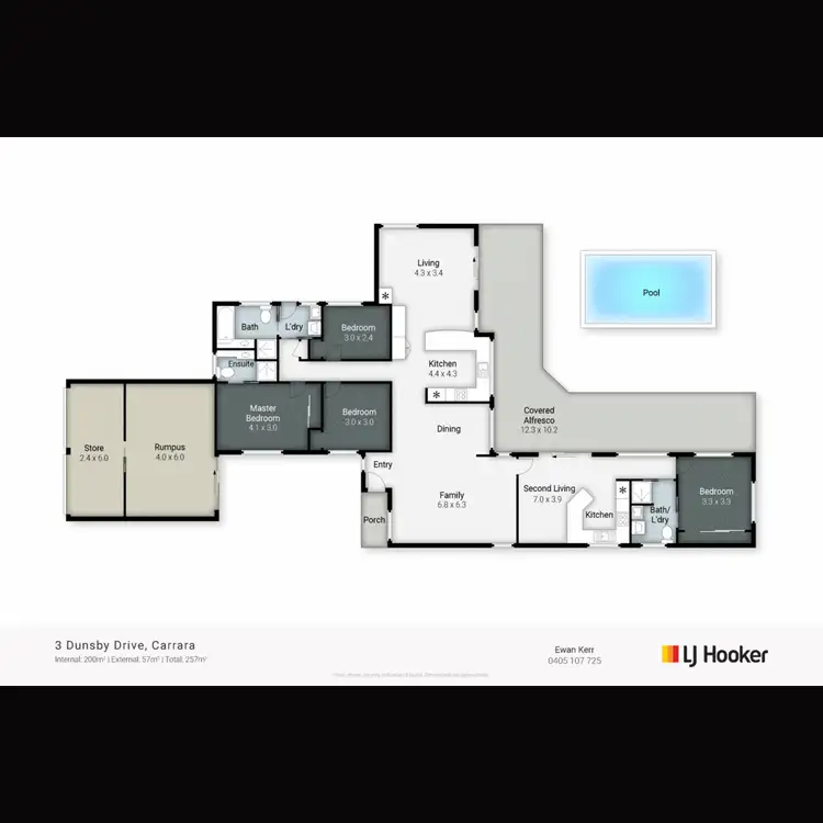 Floorplan of Homely house listing, 3 Dunsby Drive, Carrara QLD 4211