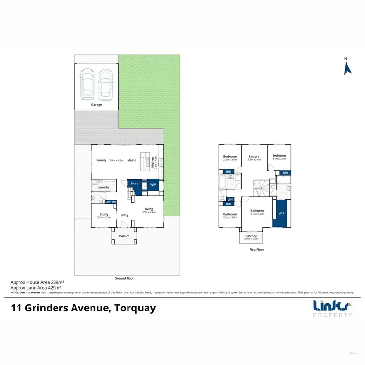 Floorplan of Homely house listing, 11 Grinders Avenue, Torquay VIC 3228