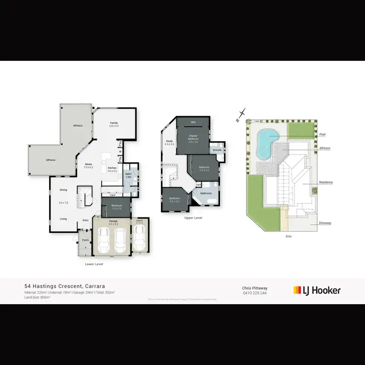 Floorplan of Homely house listing, 54 Hastings Crescent, Carrara QLD 4211