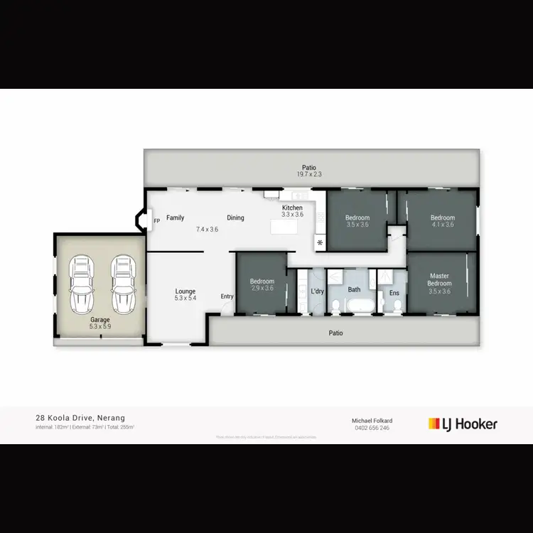 Floorplan of Homely house listing, 28 Koola Drive, Nerang QLD 4211