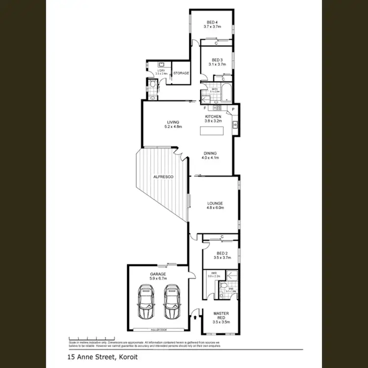 Floorplan of Homely house listing, 15 Anne Street, Koroit VIC 3282