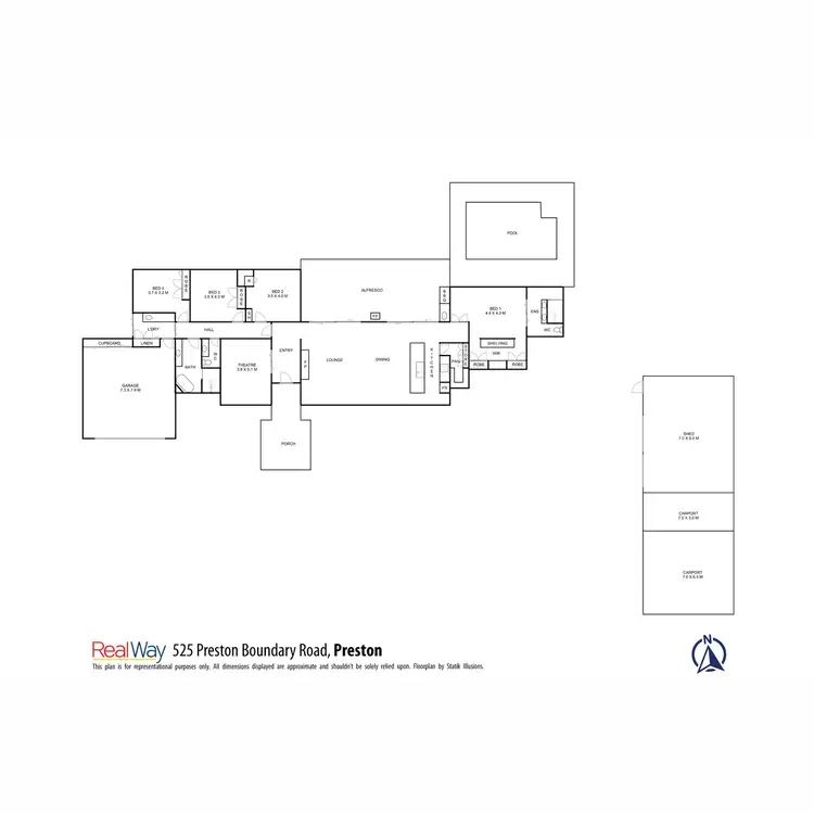 Floorplan of Homely house listing, 525 Preston Boundary Road, Preston QLD 4352