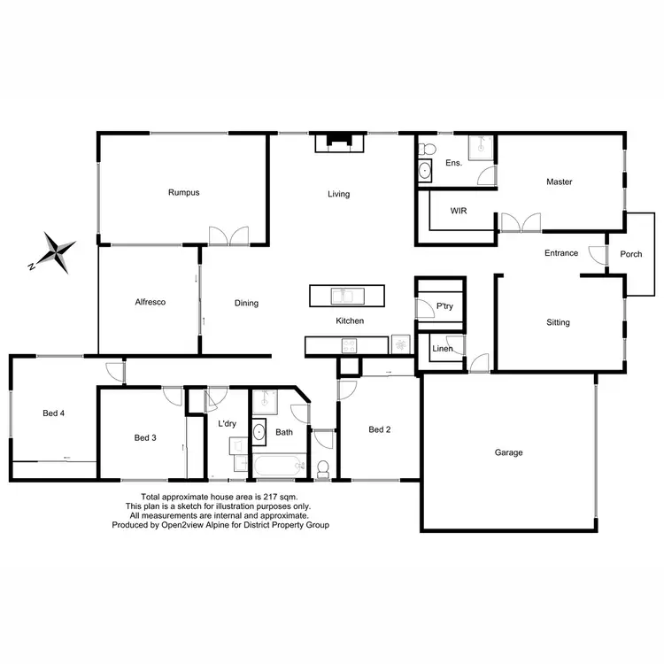 Floorplan of Homely house listing, 5 Stewart Street, Mansfield VIC 3722