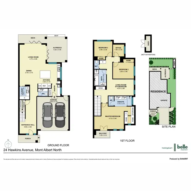 Floorplan of Homely house listing, 24 Hawkins Avenue, Mont Albert North VIC 3129
