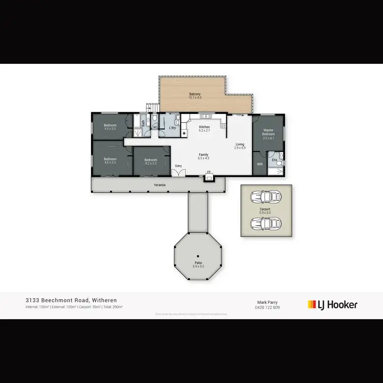 Floorplan of Homely house listing, 3133 Beechmont Road, Witheren QLD 4275