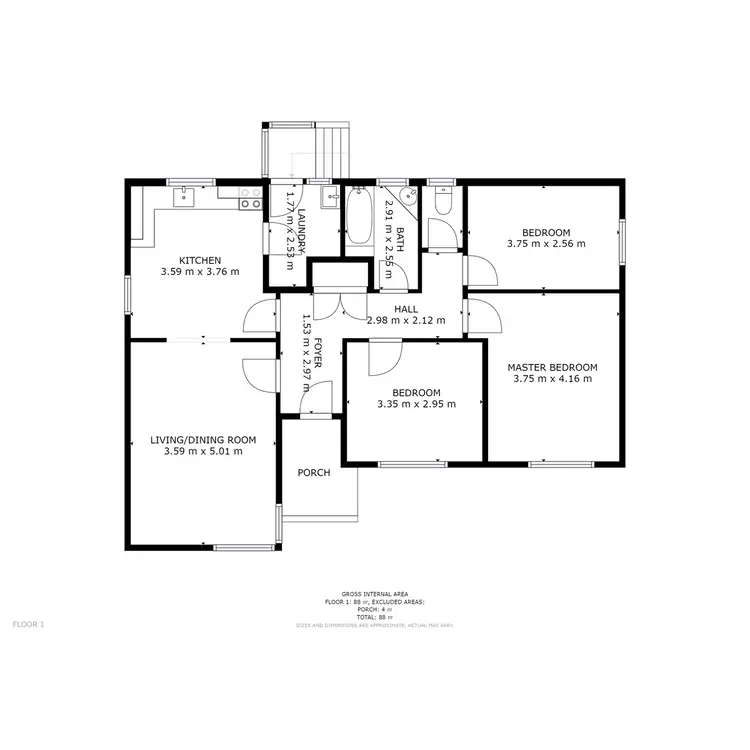 Floorplan of Homely house listing, 2 Gallahar Place, Bridgewater TAS 7030